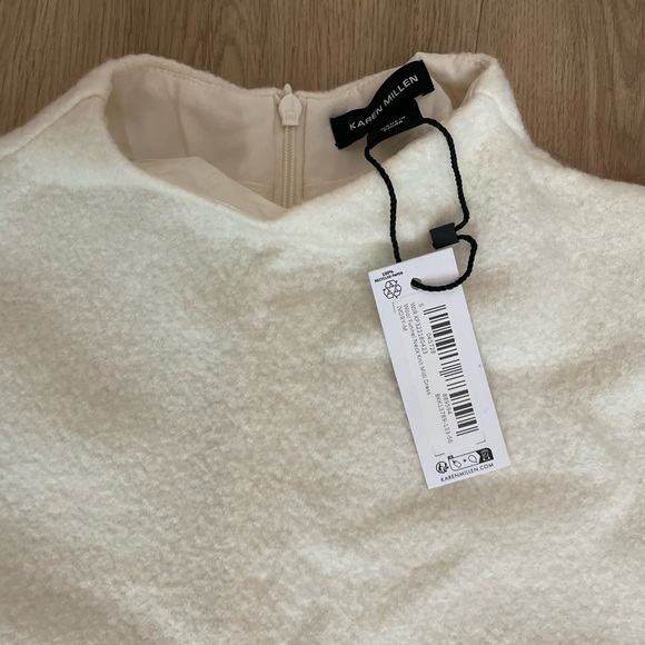 Karen Millen Wool Funnel Neck Dress NWT - Picture 4 of 5